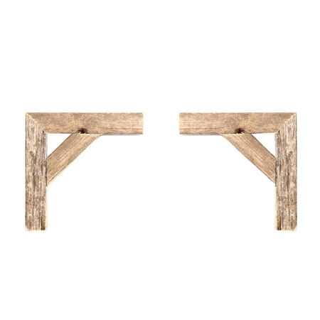 Barnwoodusa Rustic Farmhouse Reclaimed Wooden Corbels (2 Pack) 672713216087